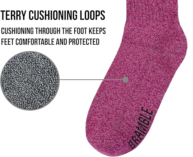 Bramble - Ladies All Terrain Socks with Biome Linseed | 3 Pairs - Image 4