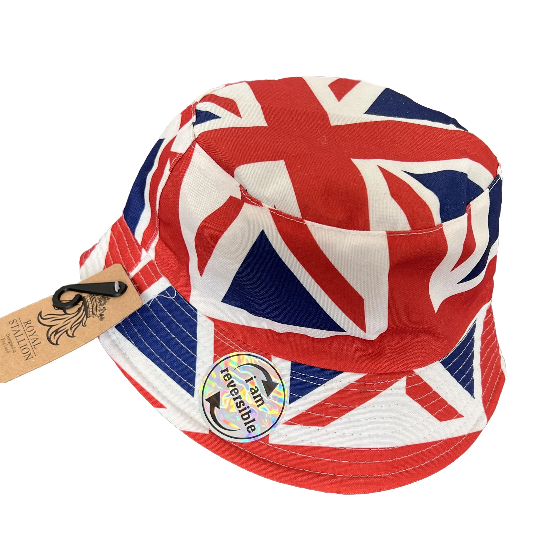 British Adults Bucket Hat V2 | Union Jack Flag Reversible - Image 2