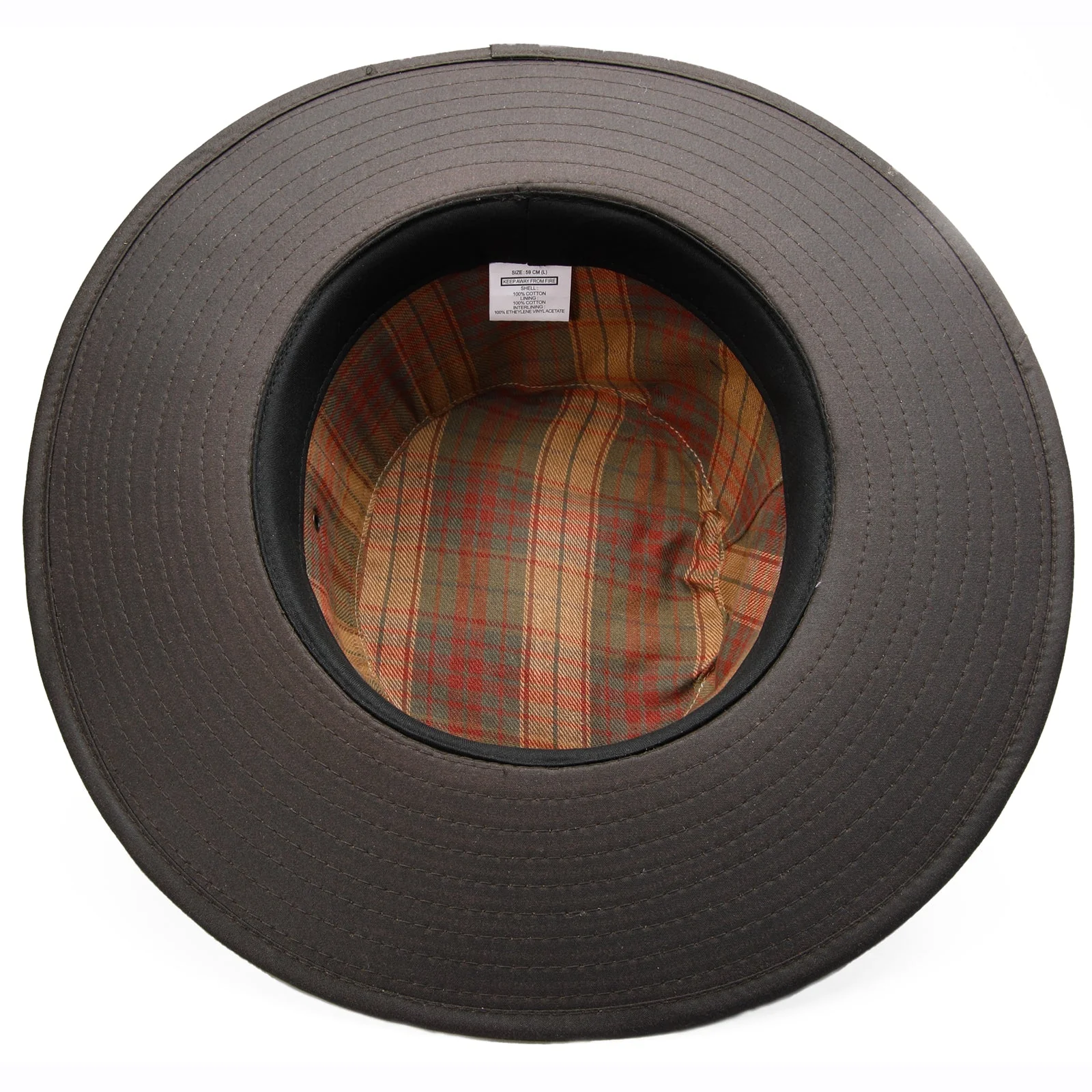Wax Cotton Fedora Outback Bush Hat Waterproof Sun Rain Wide Brim - Image 5