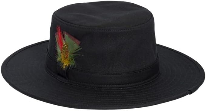 Wax Cotton Fedora Outback Bush Hat Waterproof Sun Rain Wide Brim - Image 8