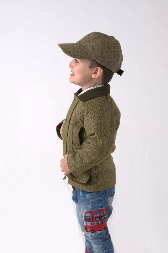 Bronte Kids Unisex Tweed Racing Jacket – Timeless Country Elegance - Image 3