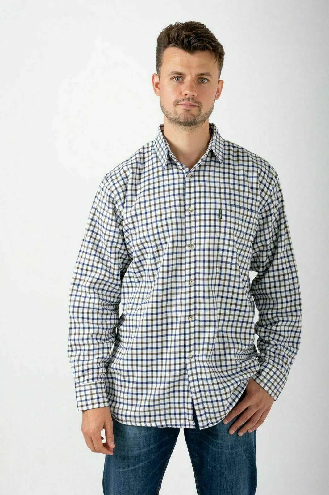 Champion Mens Long Sleeve Check Shirt - Highclere - Image 2