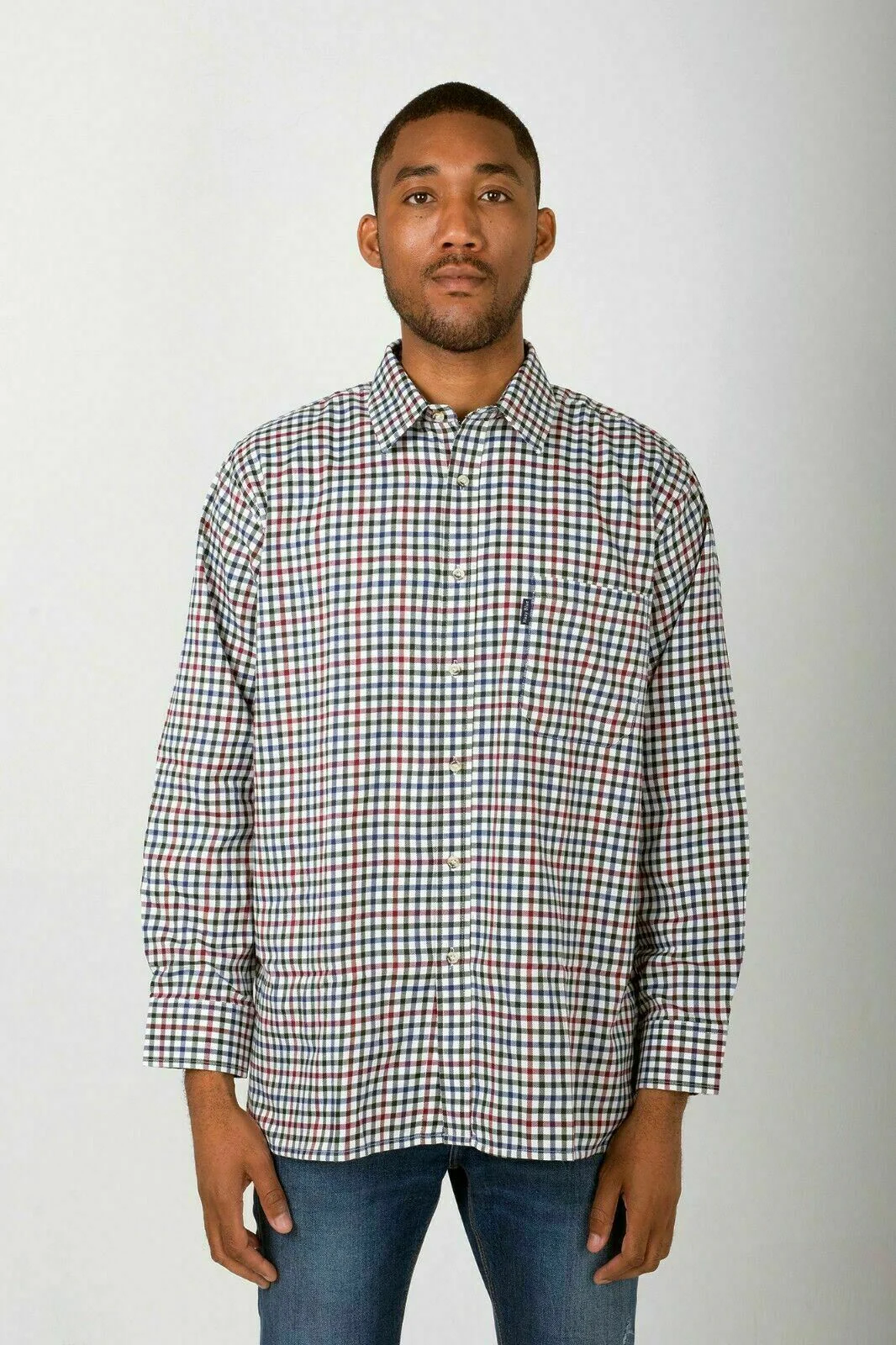 Champion Mens Long Sleeve Check Shirt - Highclere - Image 3