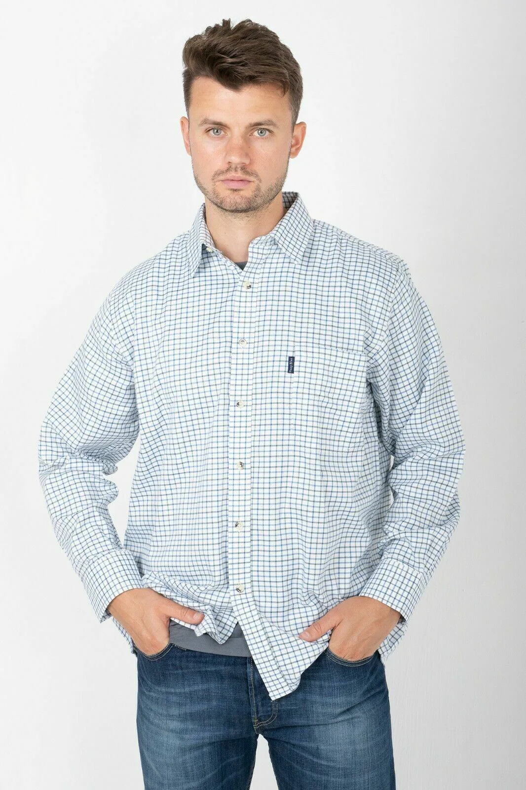 Champion Mens Long Sleeve Check Shirt - Highclere - Image 6