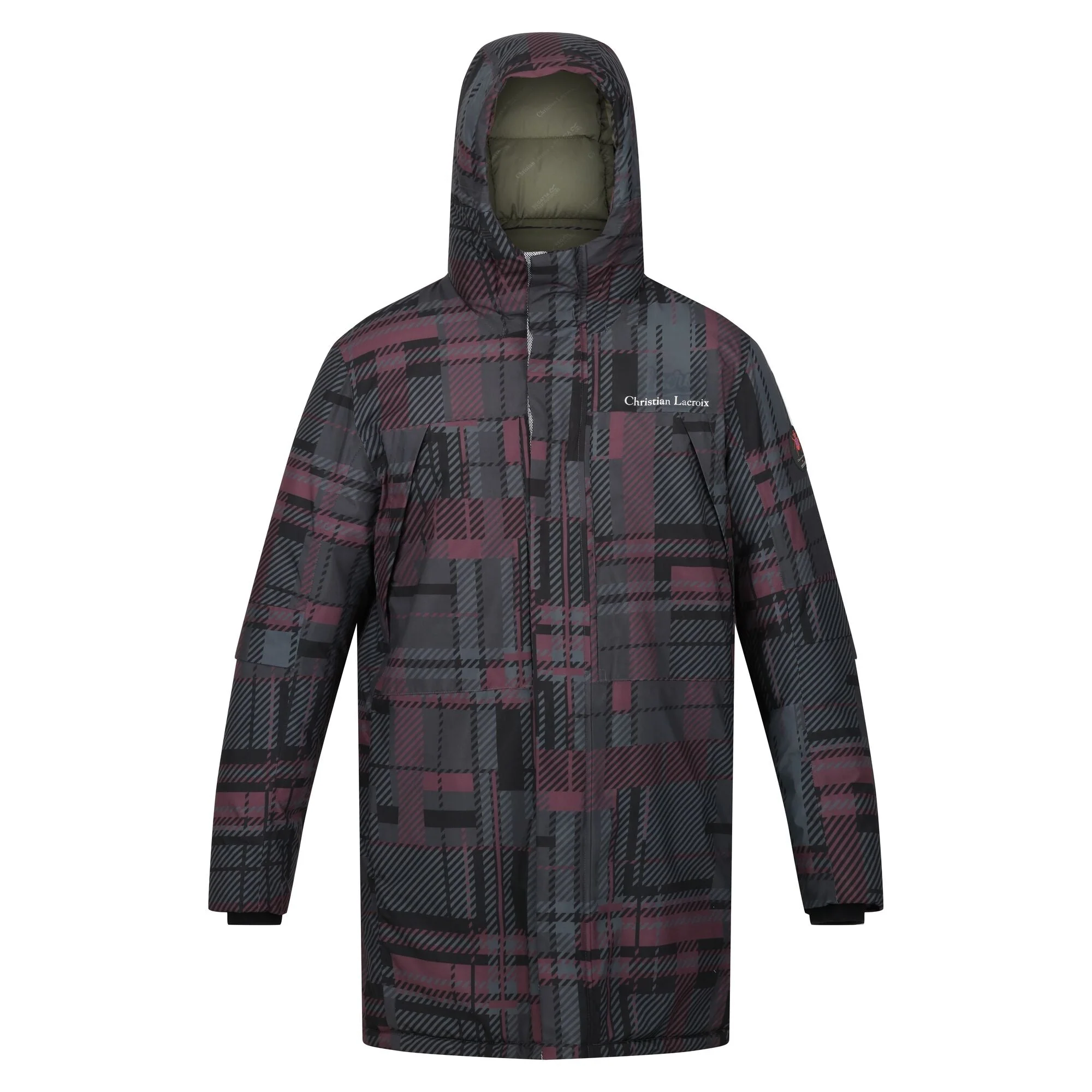 Christian Lacroix - Men's Long Waterproof Jacket | Tartan Print - Image 2
