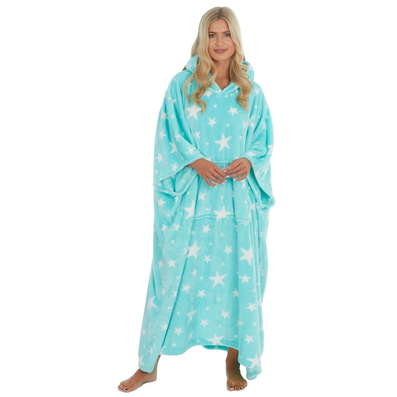Cosy & Snug Oversized Fleece Blanket with Hood - Image 2