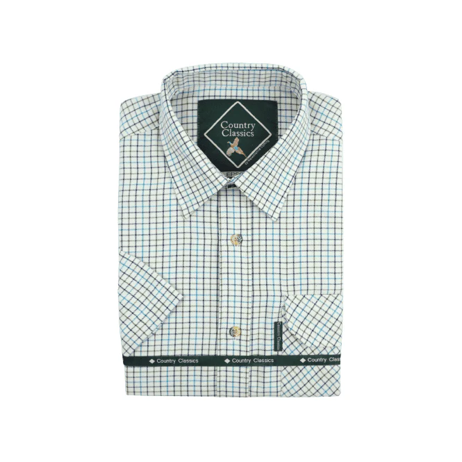 Country Classics Mens Short Sleeve Check Shirt - Epsom - Image 4