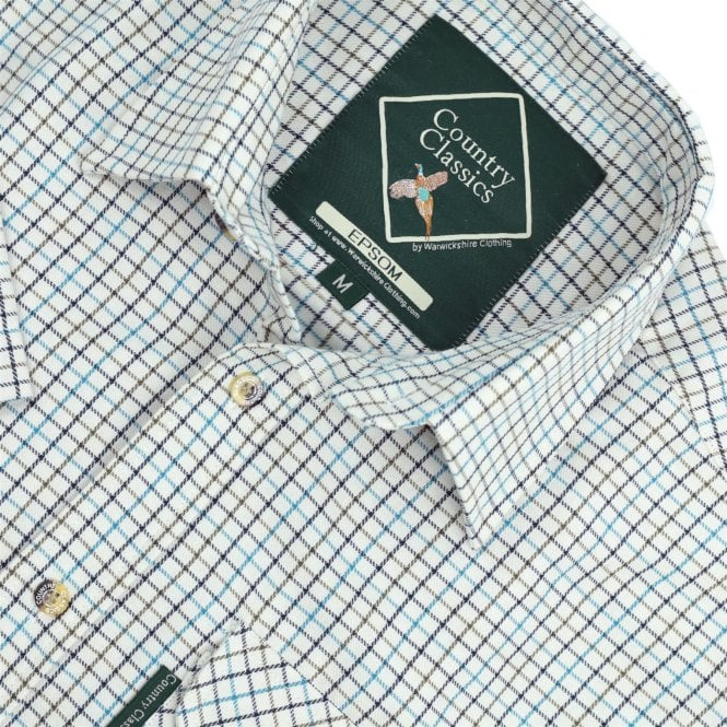 Country Classics Mens Short Sleeve Check Shirt - Epsom - Image 6