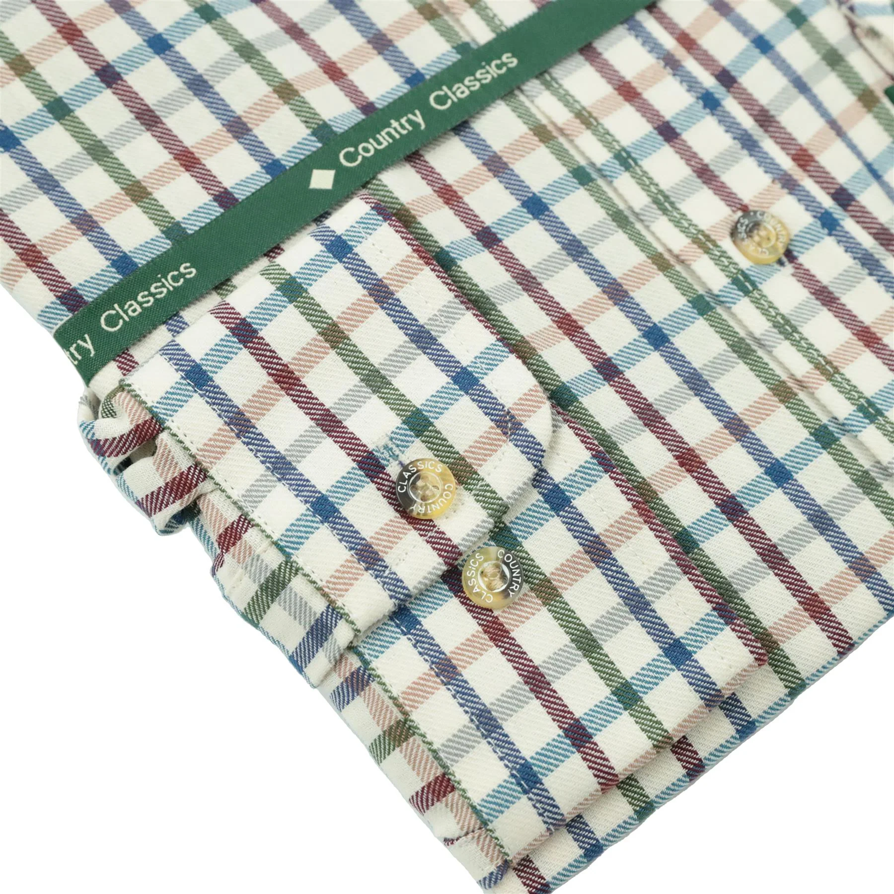 Country Classics Mens Long Sleeve Buttoned Down Collar Shirt - Taunton Blue - Image 10
