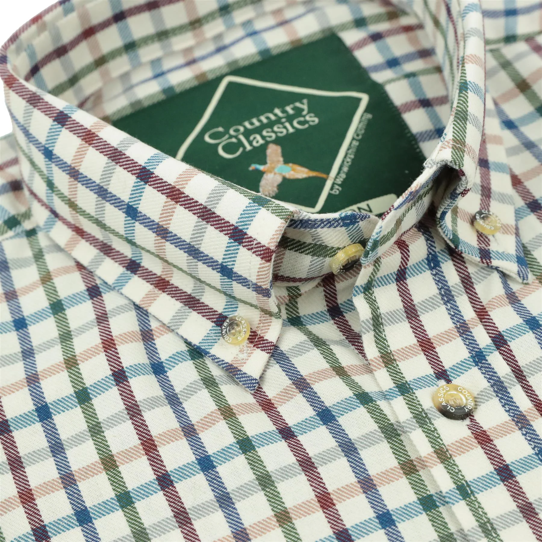 Country Classics Mens Long Sleeve Buttoned Down Collar Shirt - Taunton Blue - Image 9