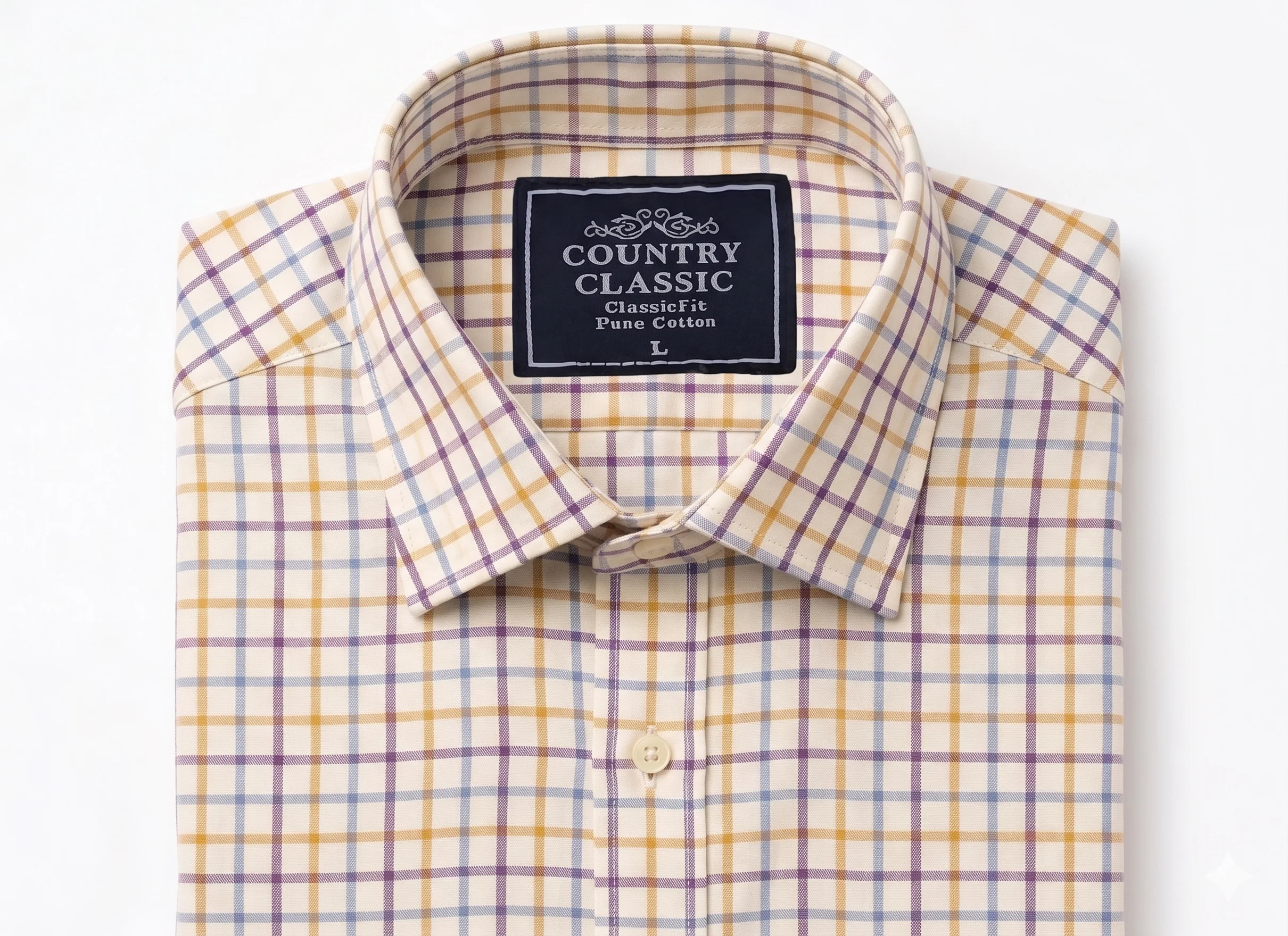 Country Classics Mens Long Sleeve Pure Cotton Shirt - Image 2