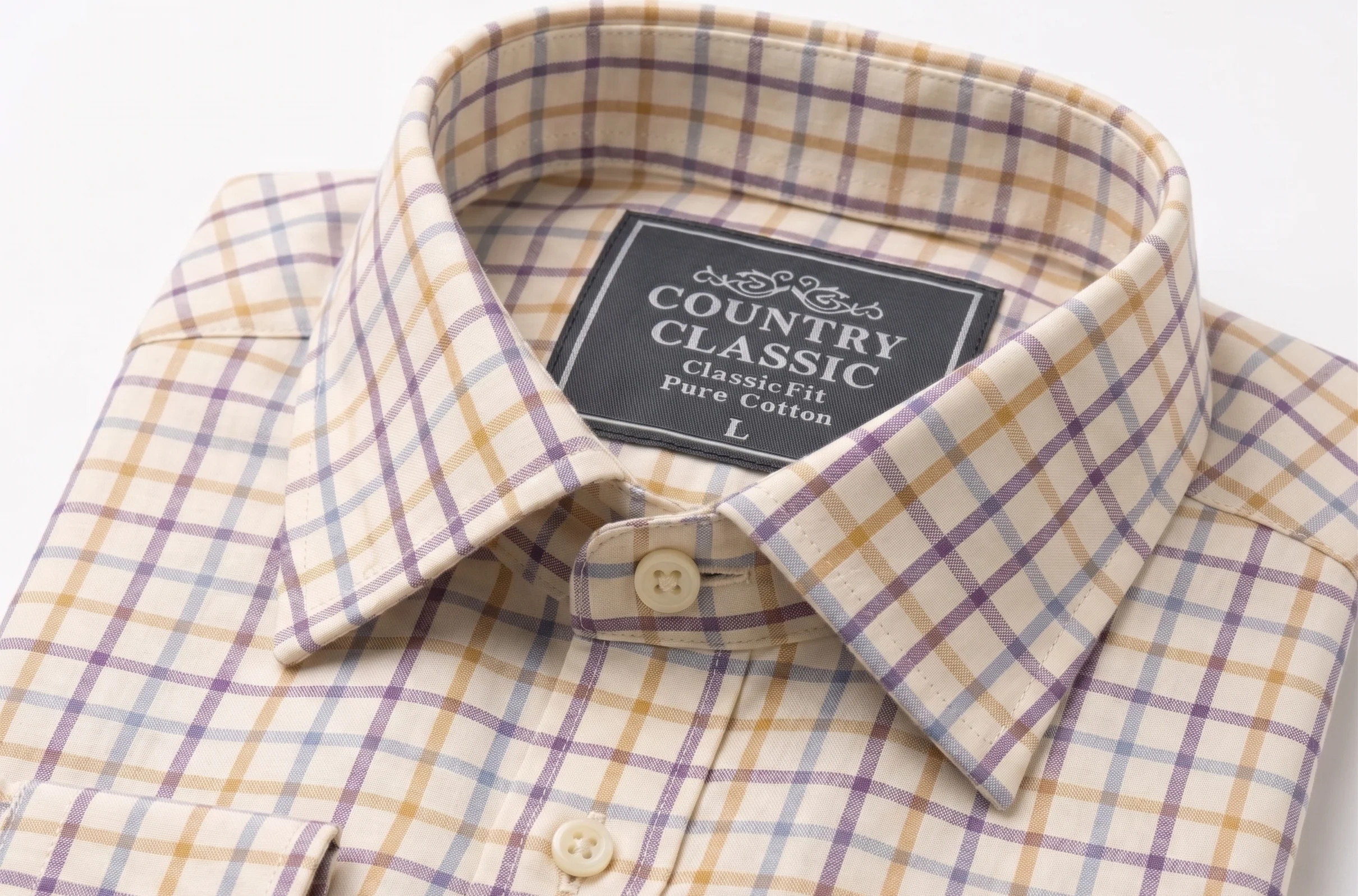 Country Classics Mens Long Sleeve Pure Cotton Shirt - Image 3