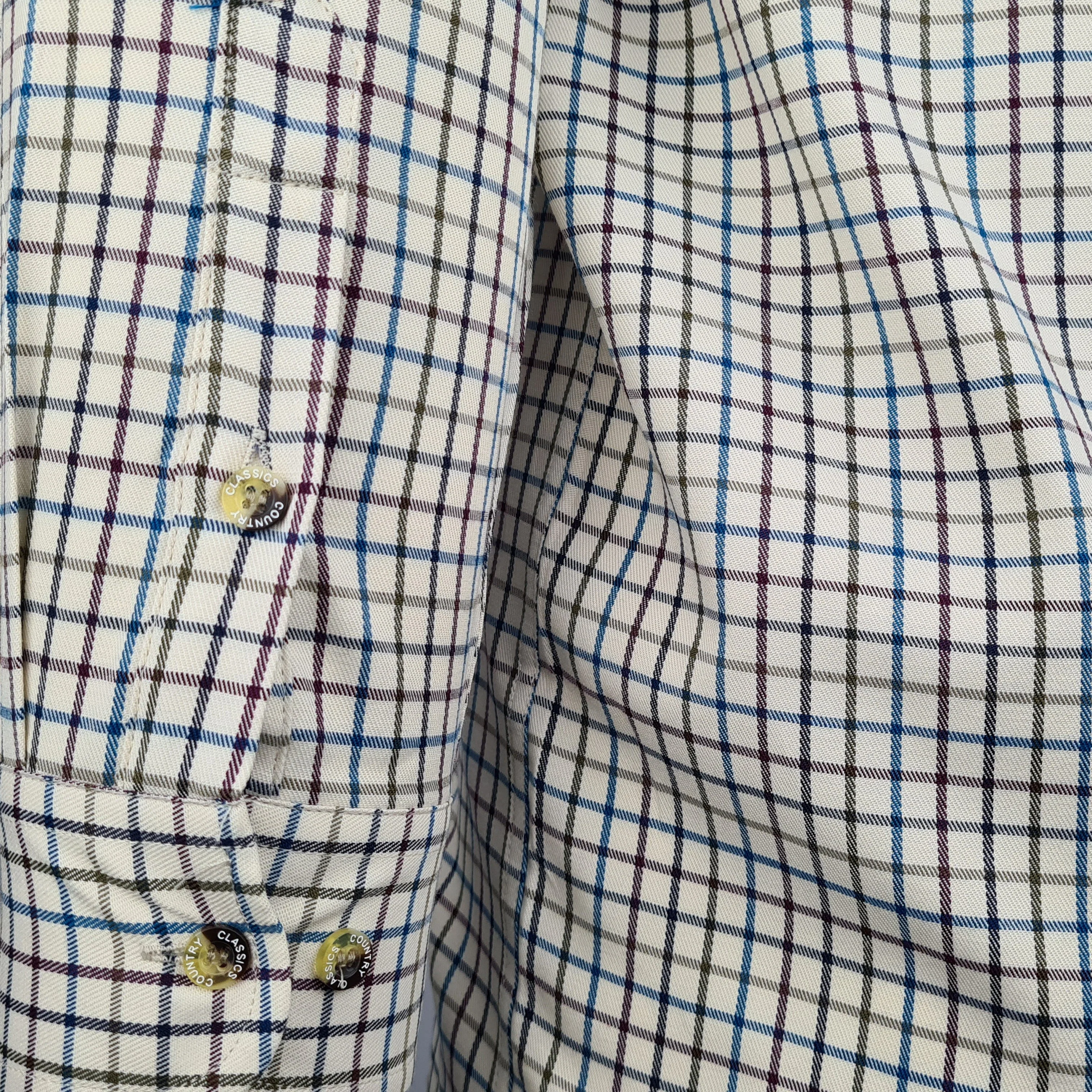 Country Classics Mens Long Sleeve Shirt - Ragley Wine - Image 3