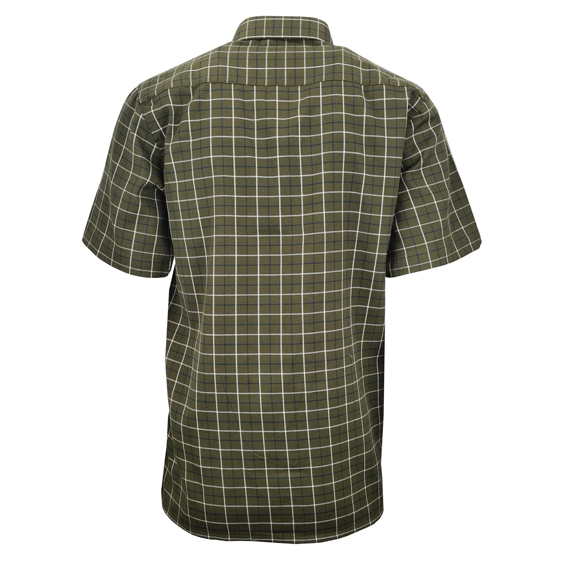 Country Classics Mens Short Sleeve Check Shirt - Woburn Green - Image 3