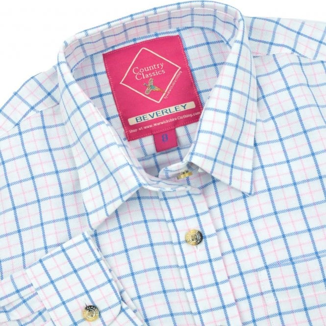 Country Classics Womens Check Long Sleeve Shirt - Beverley - Image 3