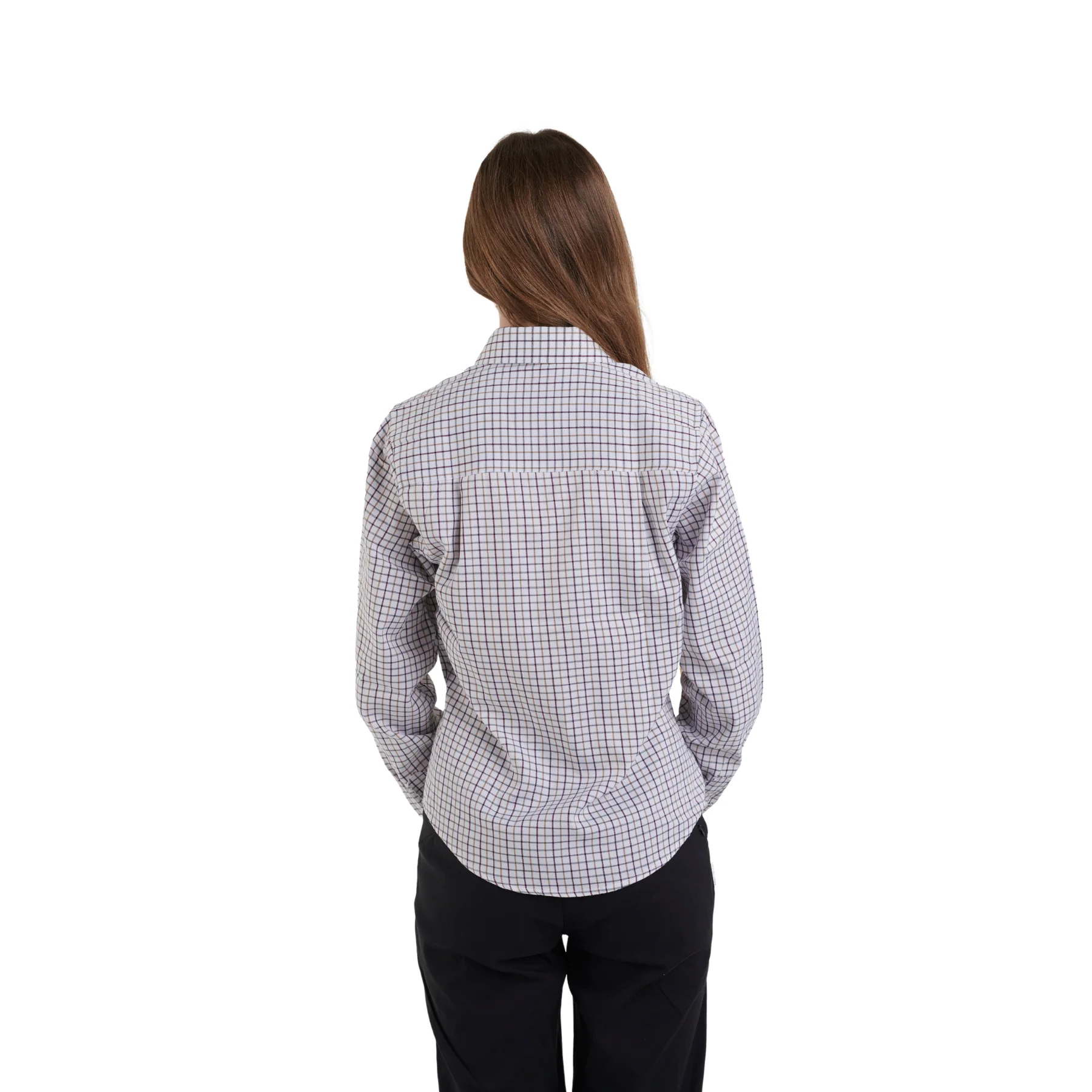 Country Classics Womens Check Long Sleeve Shirts - Tattersall Red - Image 2