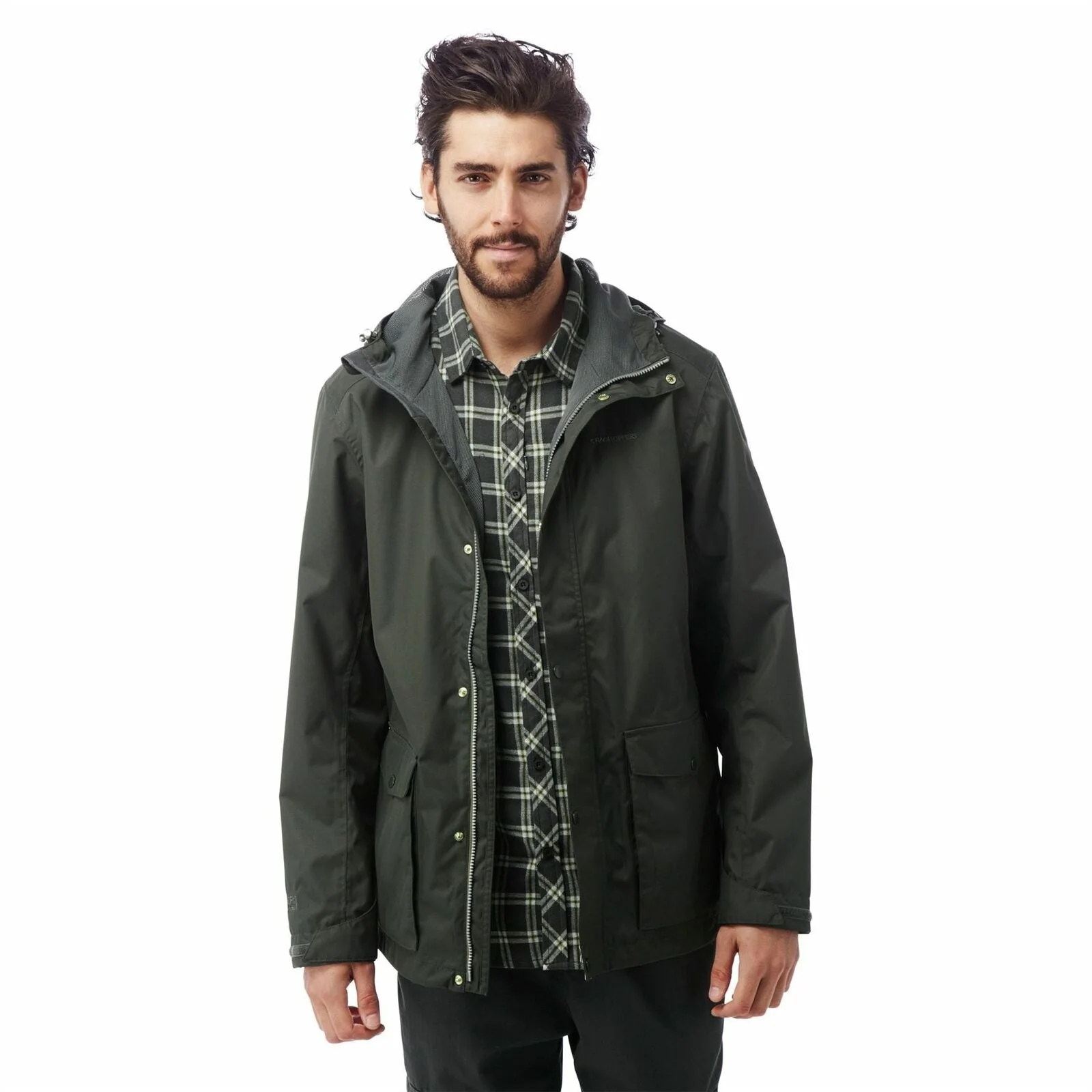 Craghoppers Mens Classic Kiwi Waterproof Jacket With 7 Pockets - Image 6