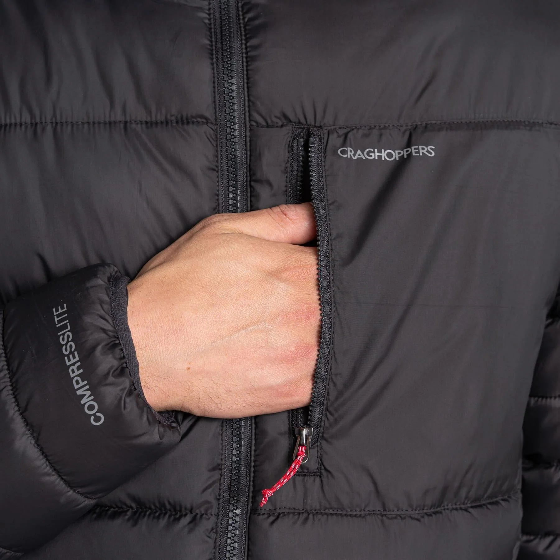 Craghoppers Mens ThermoPro Compresslite VIII Light Weight Hooded Jacket - Image 6