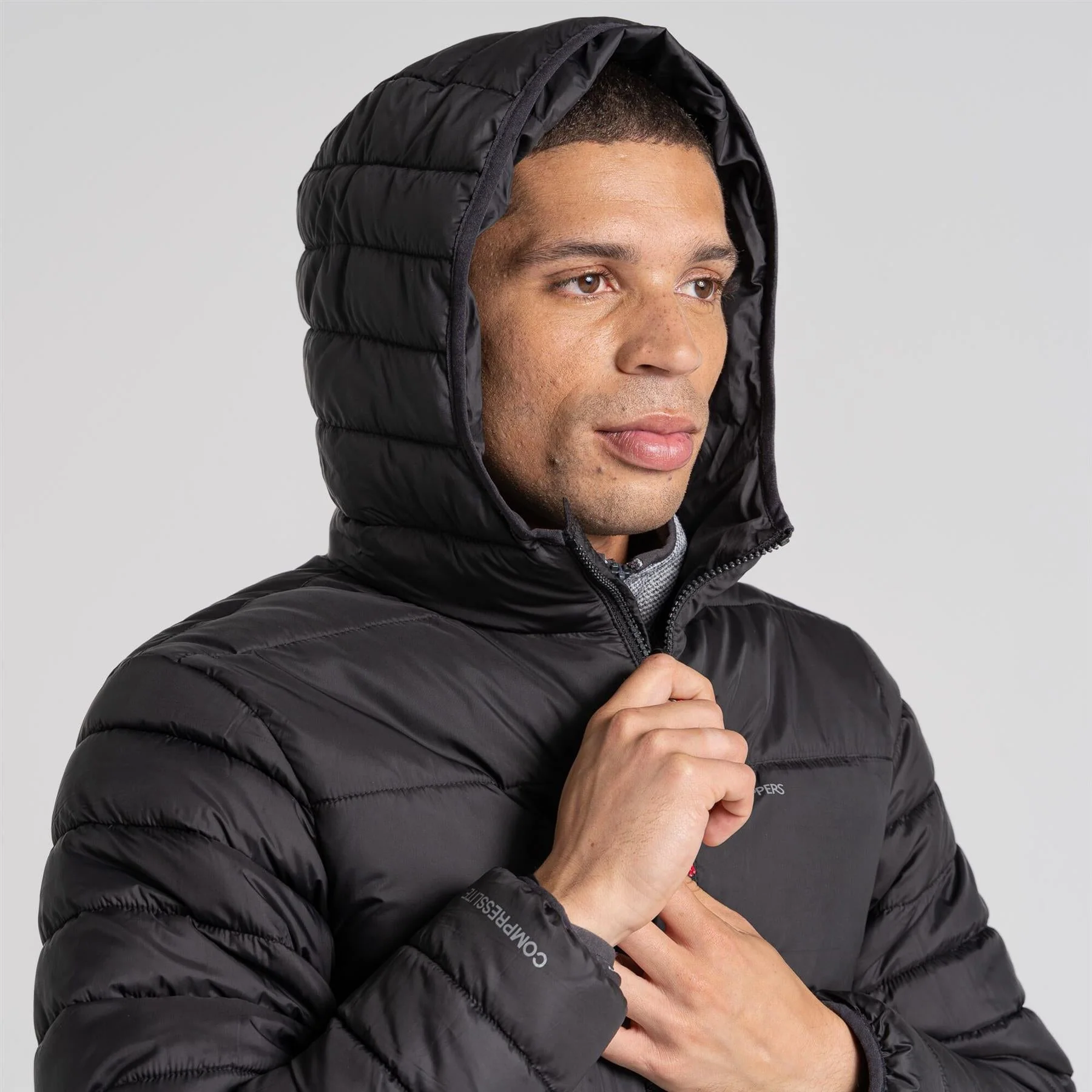 Craghoppers Mens ThermoPro Compresslite VIII Light Weight Hooded Jacket - Image 7