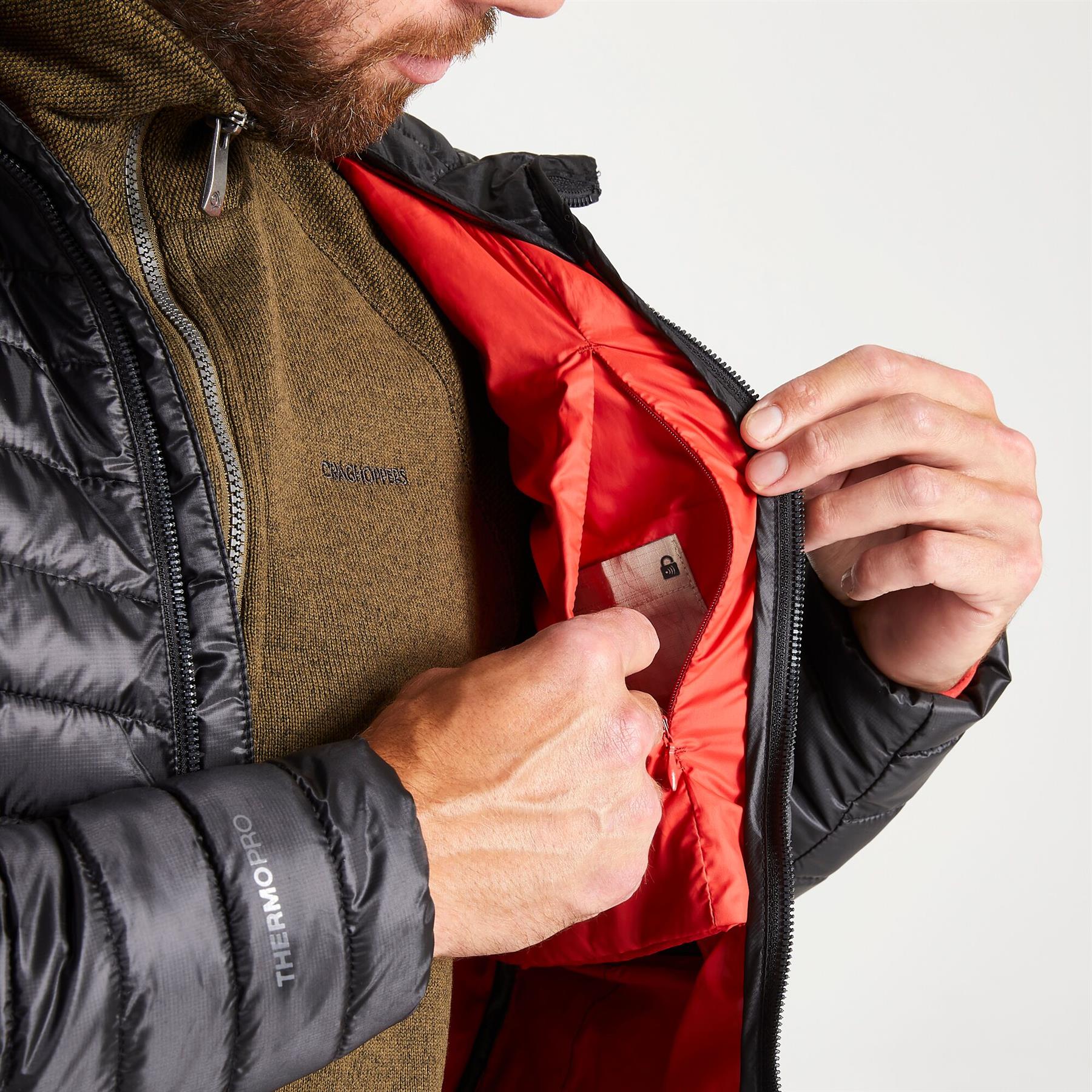 Craghoppers Mens ExpoLite Hooded Outdoor Jacket Coat ThermoPro - Image 5