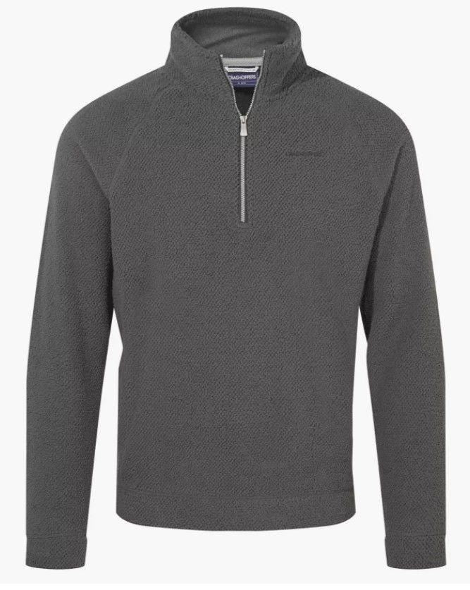 Craghoppers Mens Hayden Half Zip Snuggle Bobble Soft Warm Fleece Top - Image 2