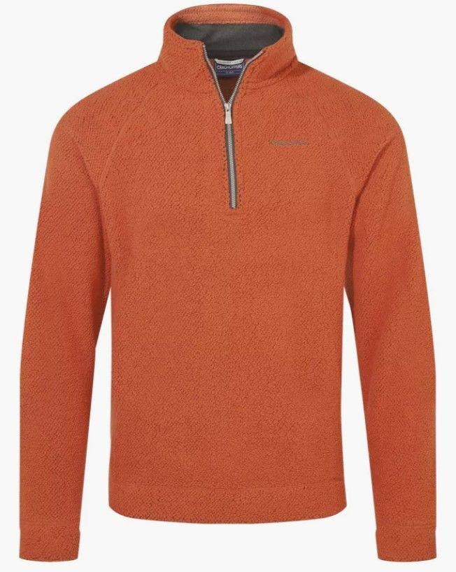Craghoppers Mens Hayden Half Zip Snuggle Bobble Soft Warm Fleece Top - Image 4