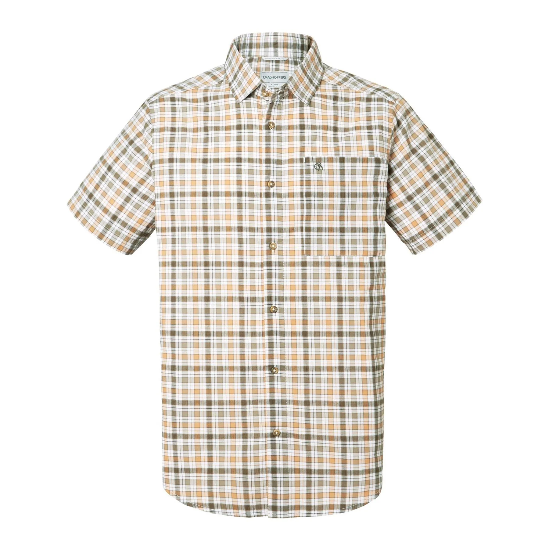 Craghoppers Mens Holbrook Cool Lightweight Short Sleeved Check Shirt