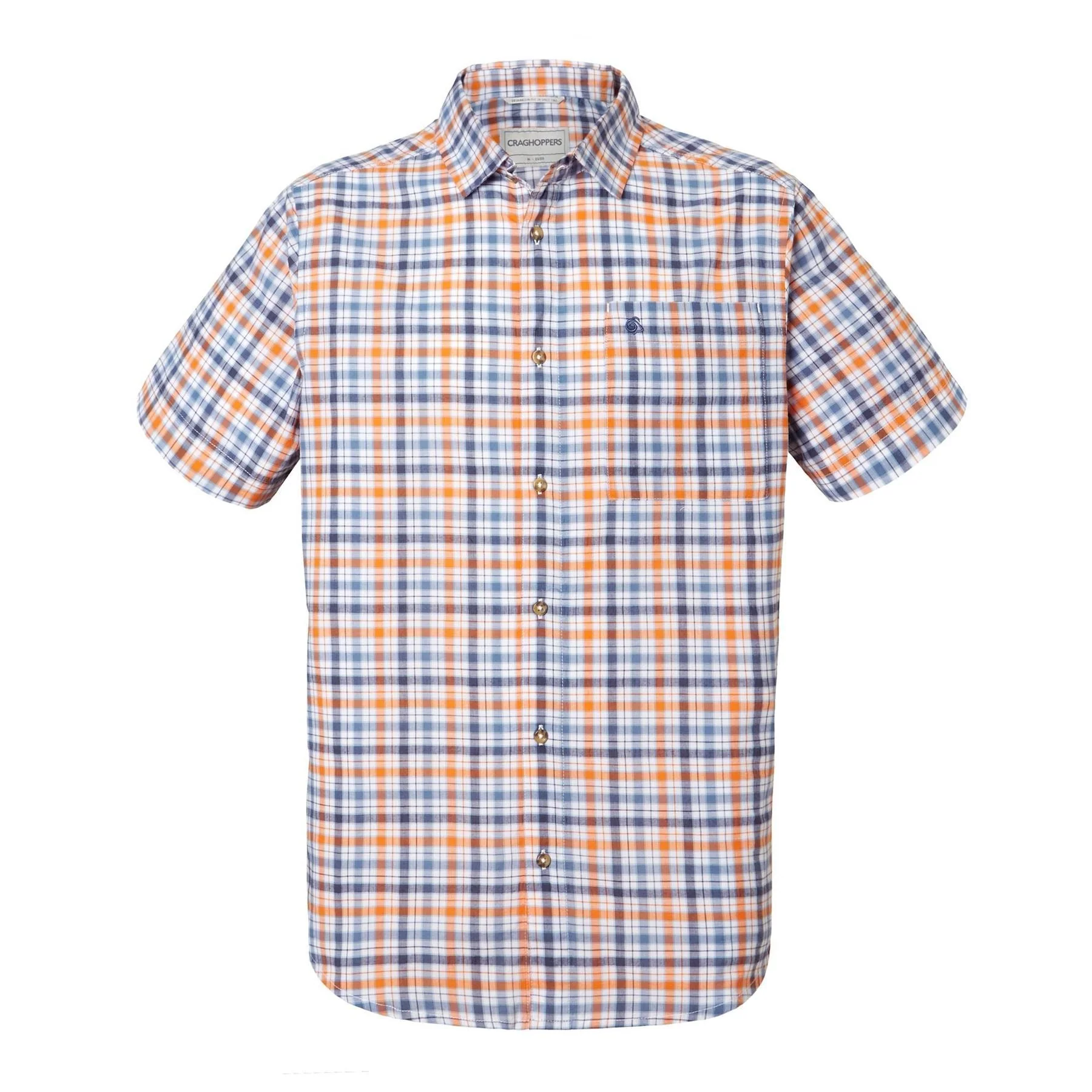 Craghoppers Mens Holbrook Cool Lightweight Short Sleeved Check Shirt - Image 3