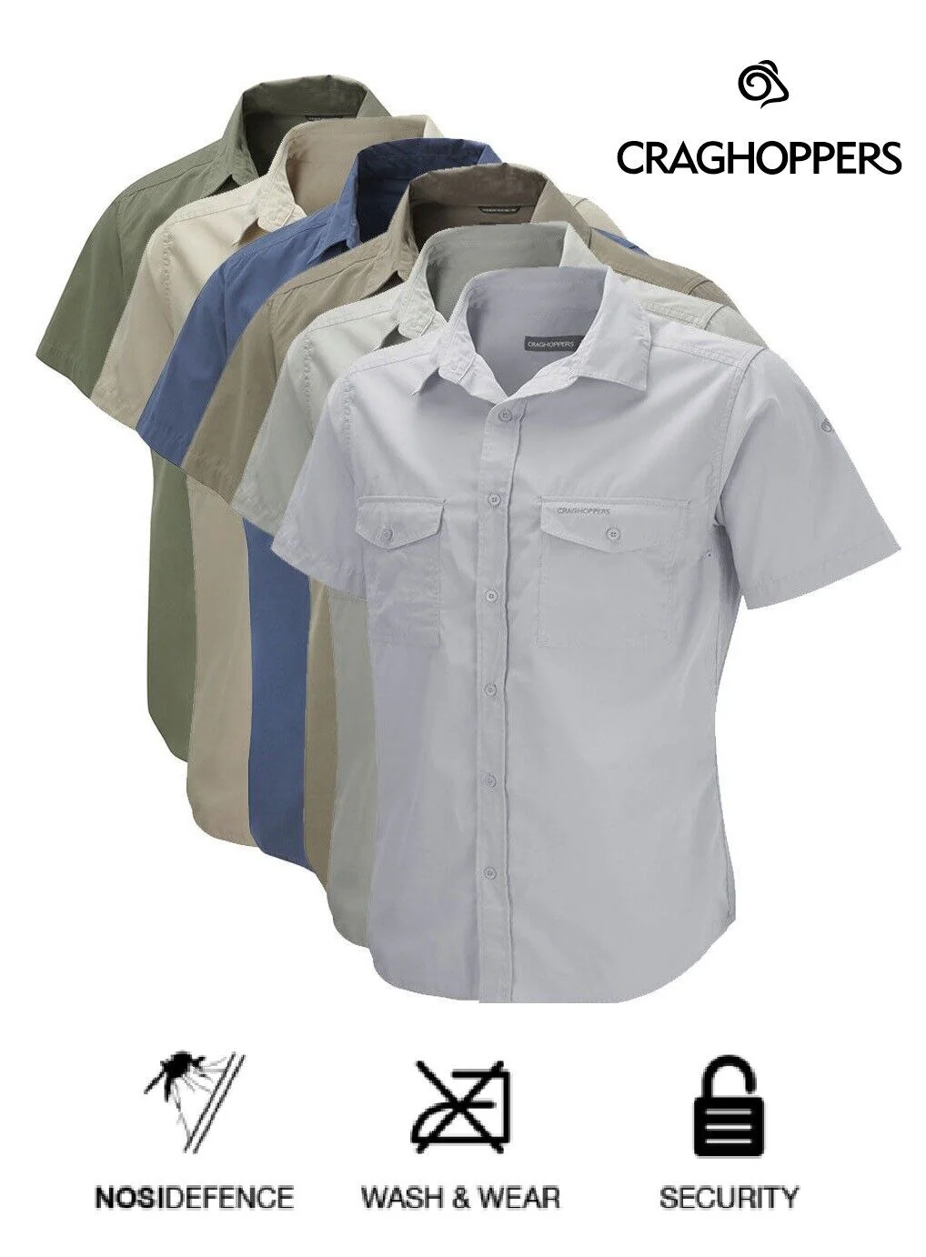 Craghoppers Mens Kiwi Short Sleeve Travel Shirt - Image 13