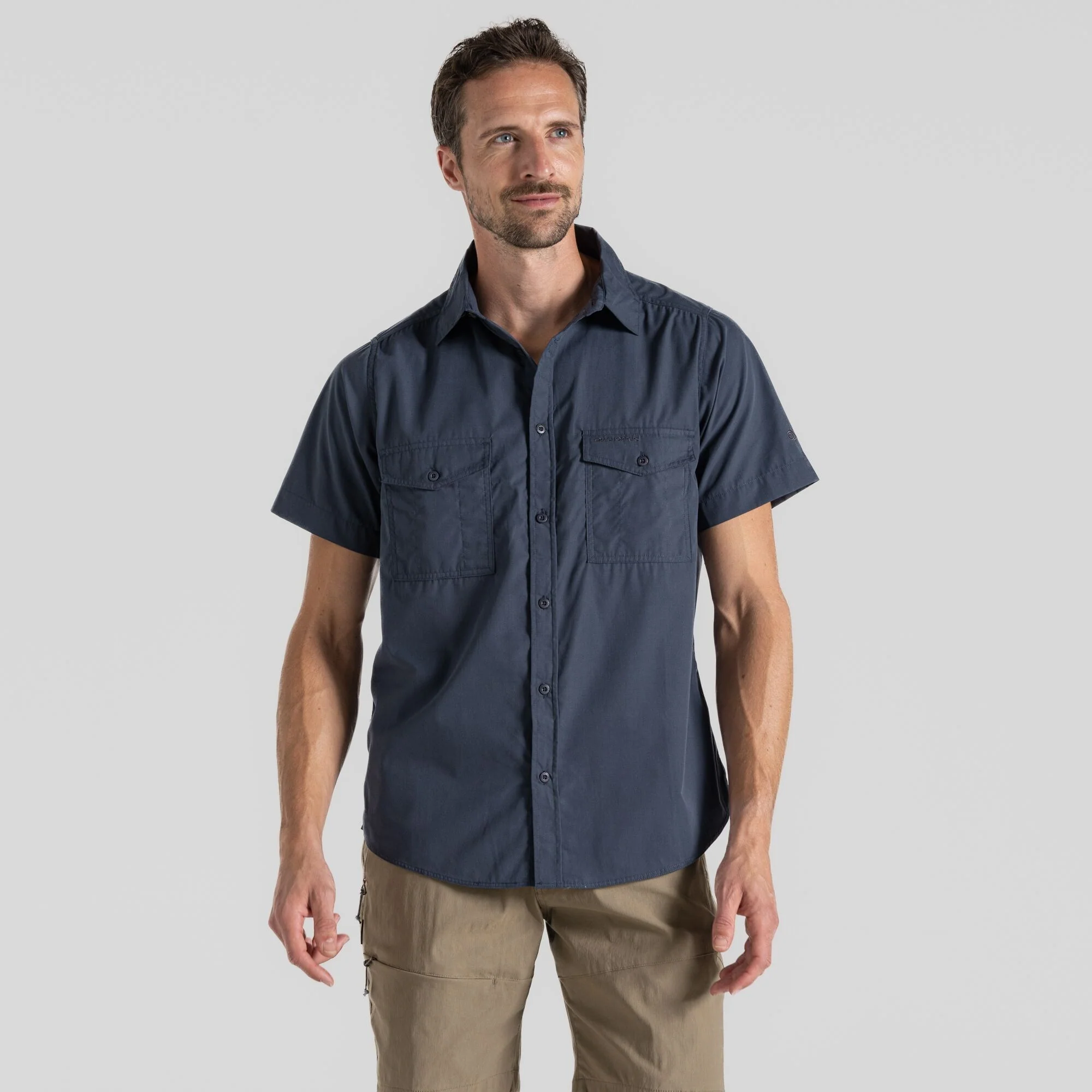 Craghoppers Mens Kiwi Short Sleeved Shirt Nosi Defense - Image 109