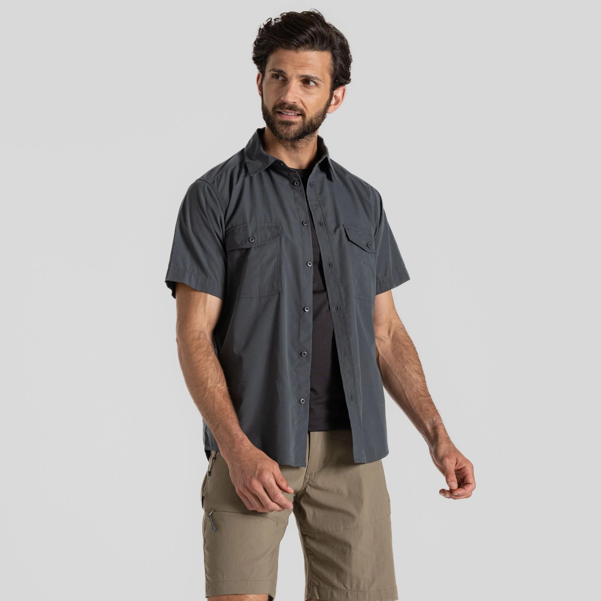 Craghoppers Mens Kiwi Short Sleeved Shirt Nosi Defense - Image 110