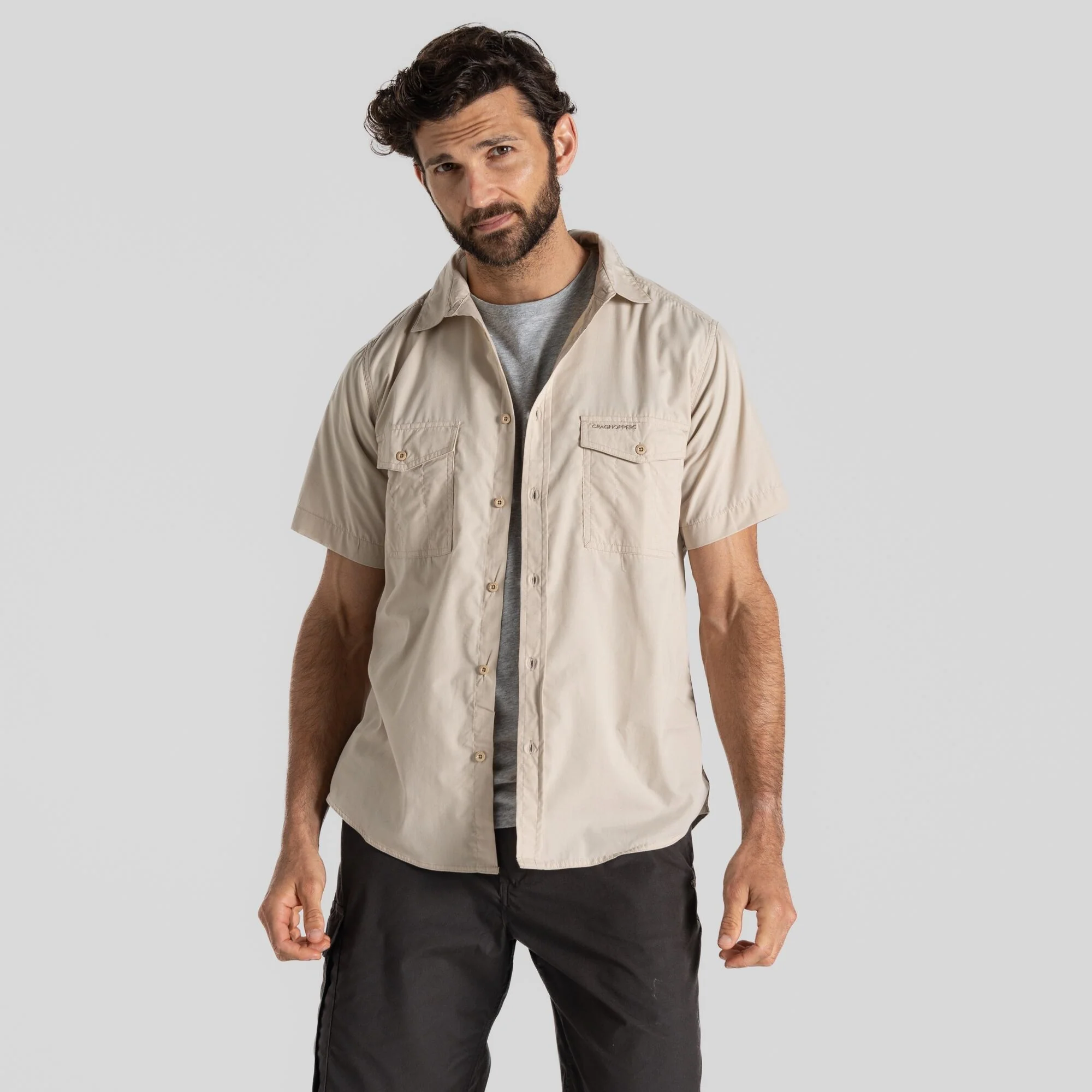 Craghoppers Mens Kiwi Short Sleeved Shirt Nosi Defense - Image 111