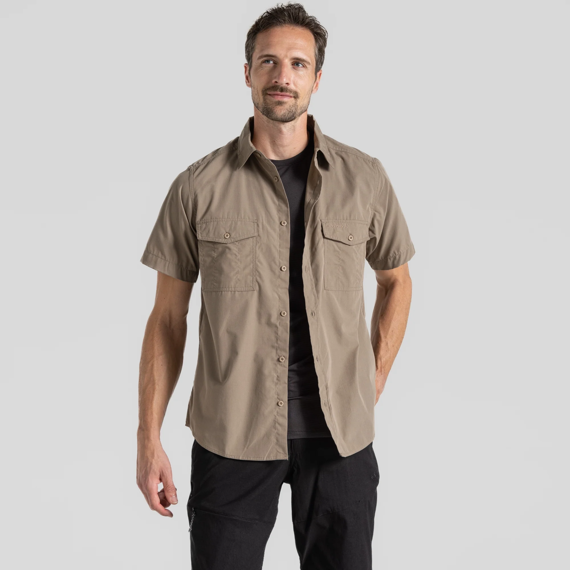 Craghoppers Mens Kiwi Short Sleeved Shirt Nosi Defense - Image 112