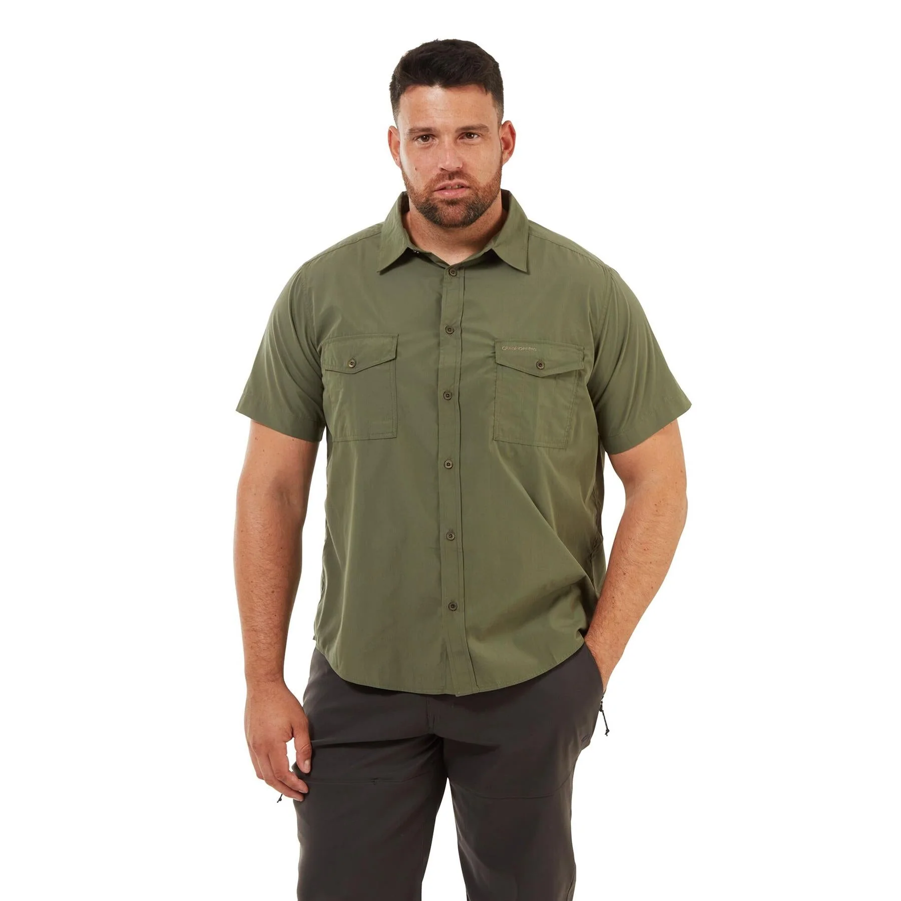 Craghoppers Mens Kiwi Short Sleeved Shirt Nosi Defense - Image 5