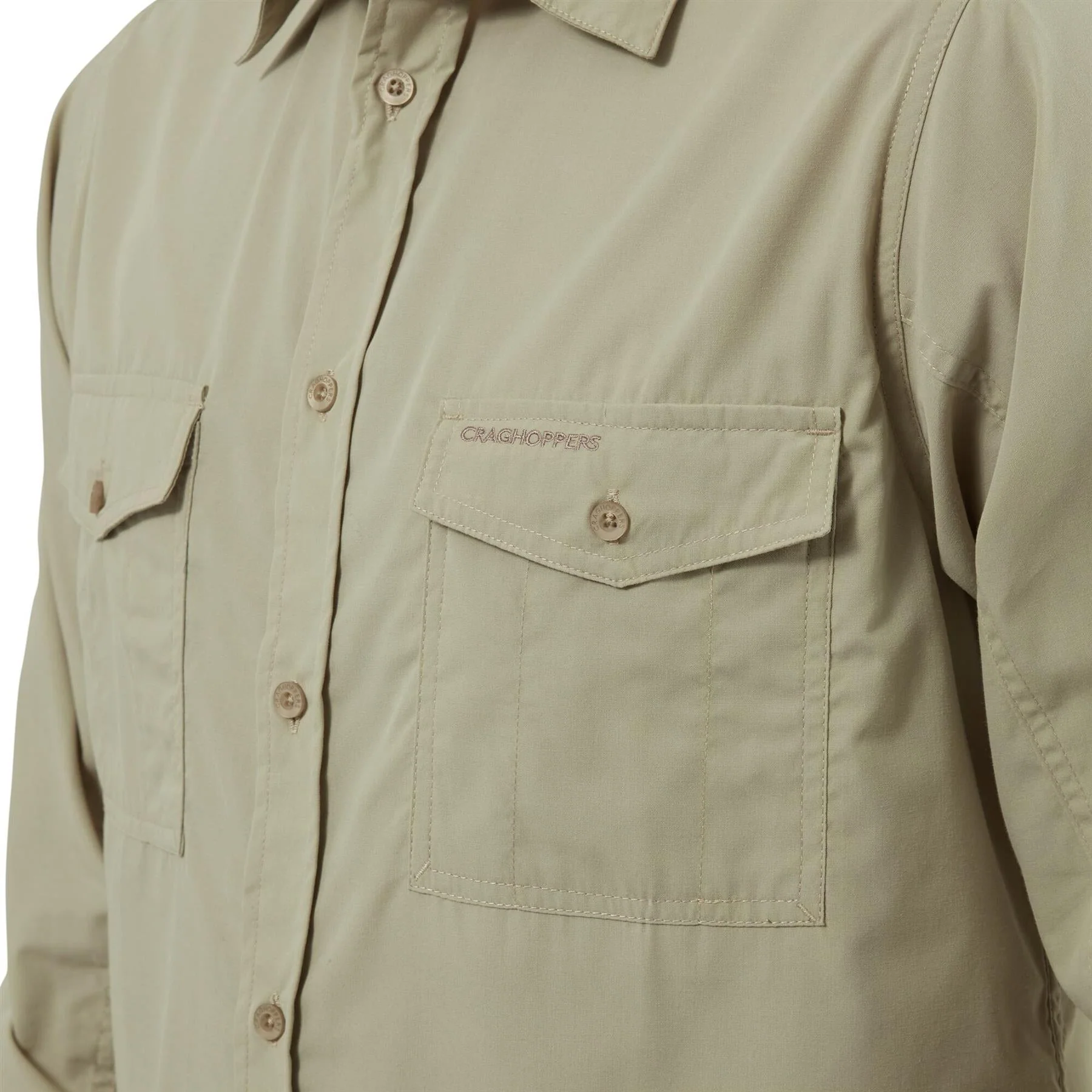 Craghoppers Mens New Kiwi Long Sleeved Shirt Walking Nosi Defence Travel - Image 12