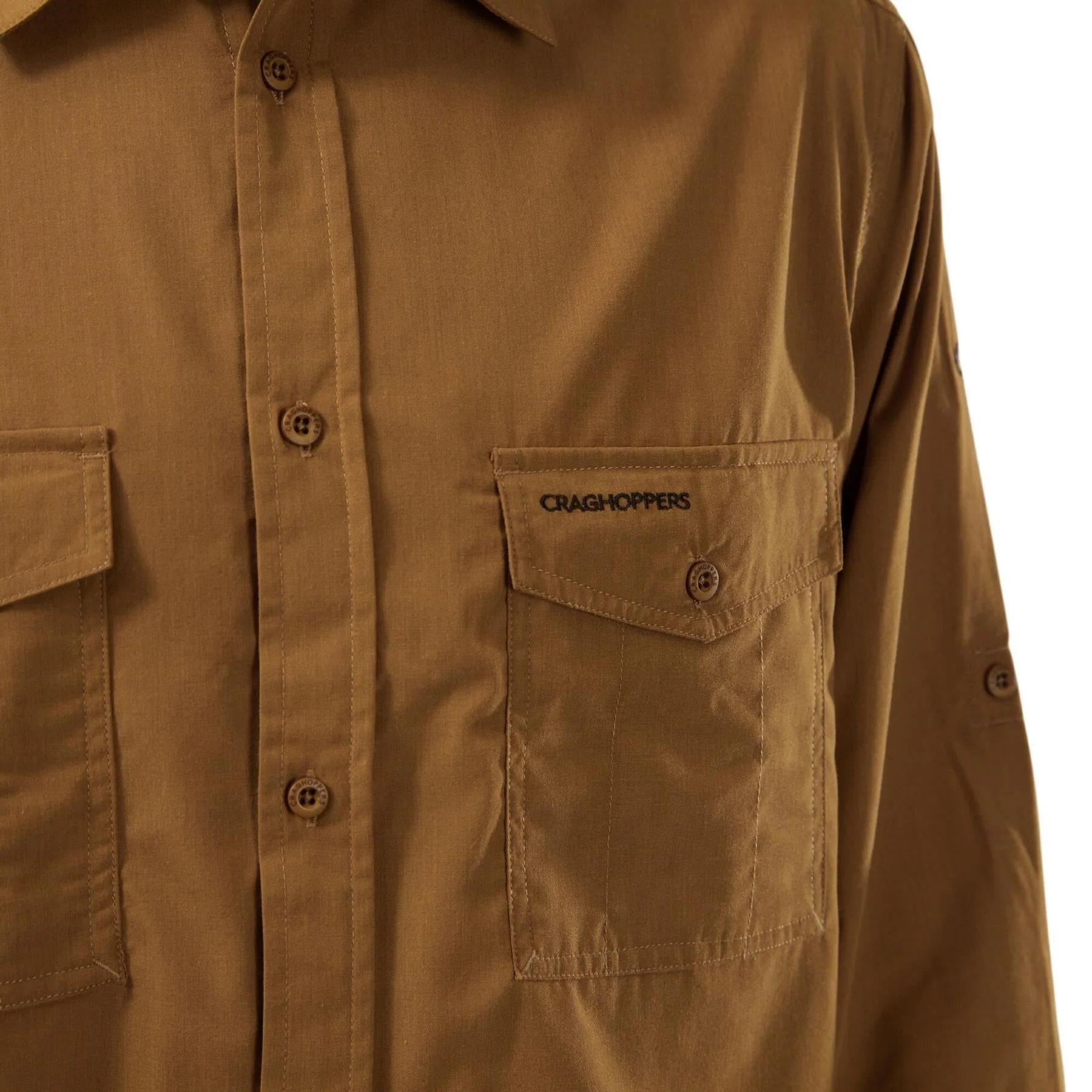 Craghoppers Mens New Kiwi Long Sleeved Shirt Walking Nosi Defence Travel - Image 46