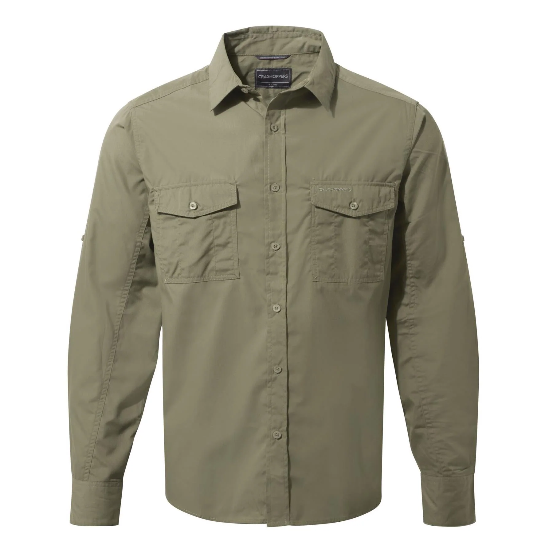 Craghoppers Mens New Kiwi Long Sleeved Shirt Walking Nosi Defence Travel - Image 58