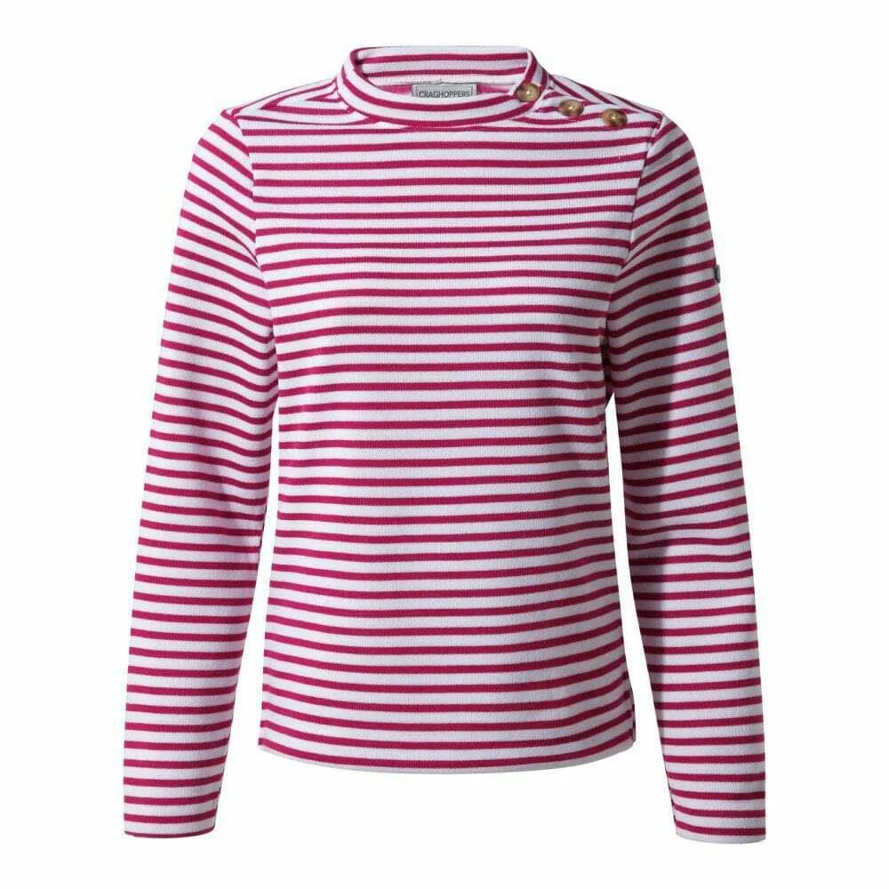 Craghoppers Womens Balmoral Striped Crew Neck Jersey - Image 2
