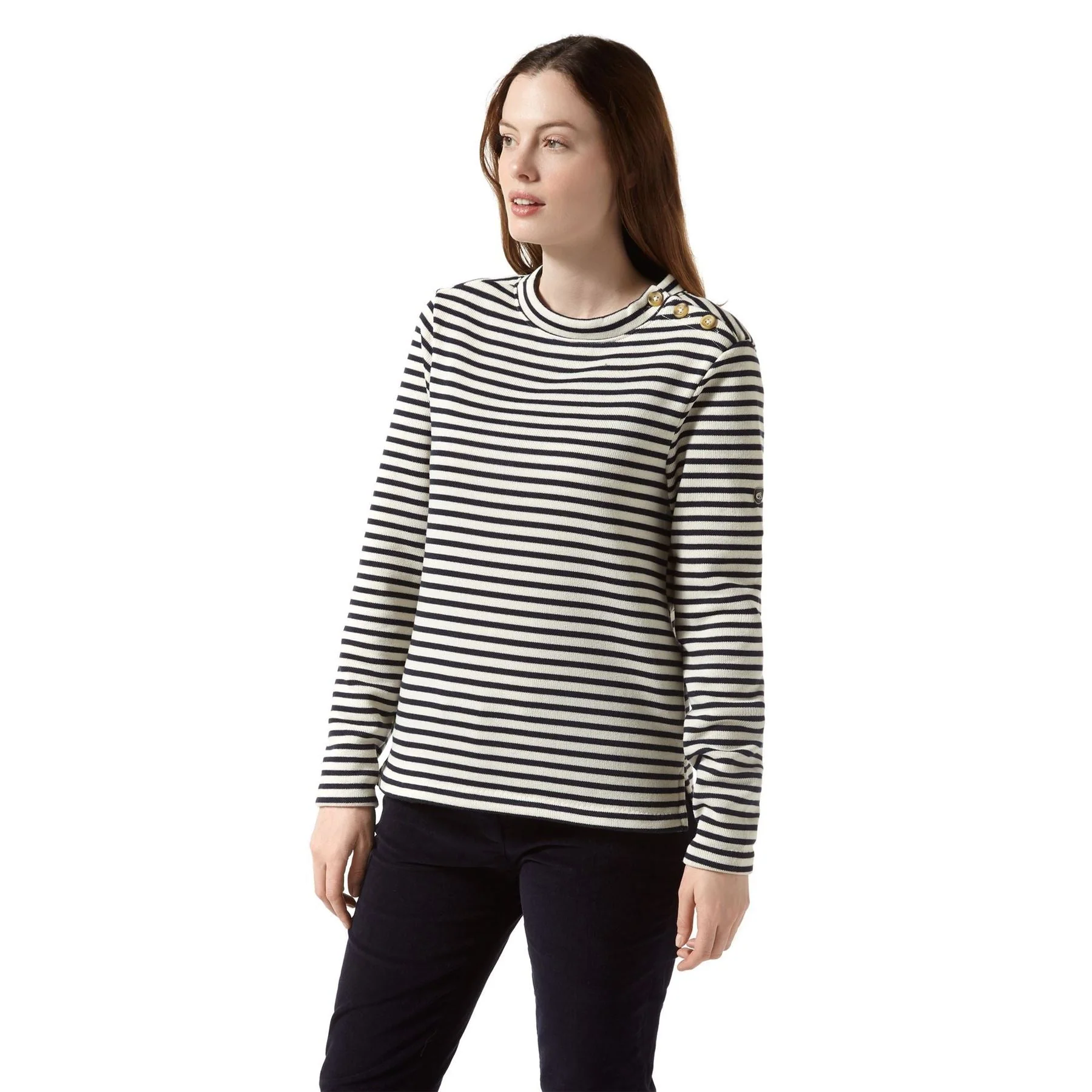 Craghoppers Womens Balmoral Striped Crew Neck Jersey - Image 3