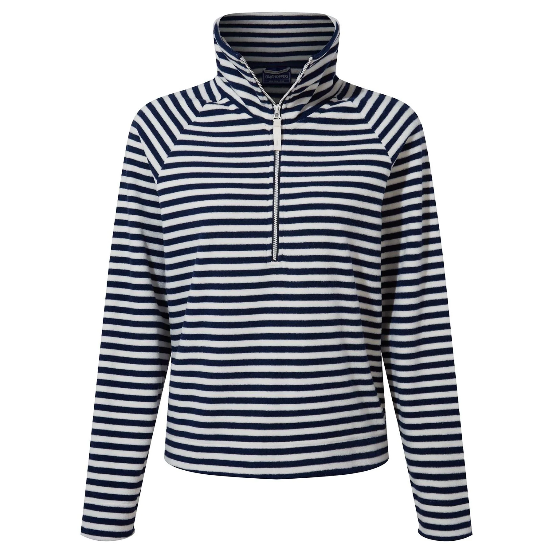 Craghoppers Women's Melina Half Zip Fleece | Blue Navy Stripe - Image 2