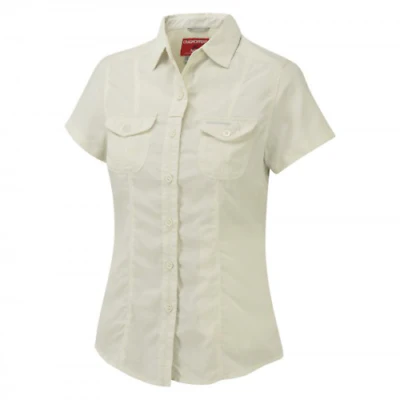 Craghoppers| Womens Nosilife Darla SS Shirt | Sea Salt | 12
