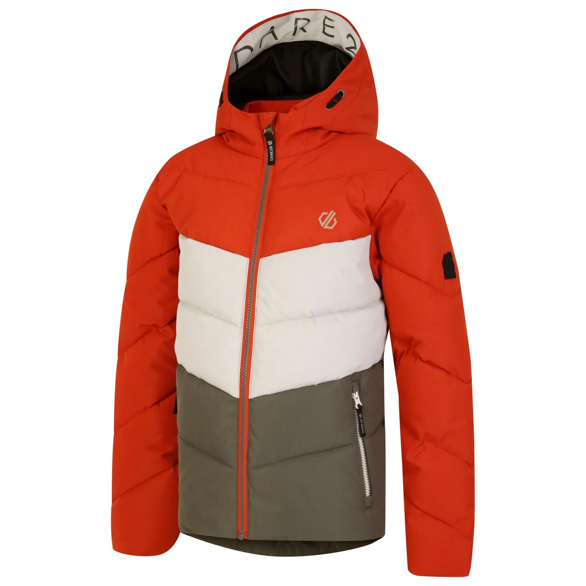 Dare2B Kids' Jolly Puffer Jacket | Lichen Green Brown - Image 5