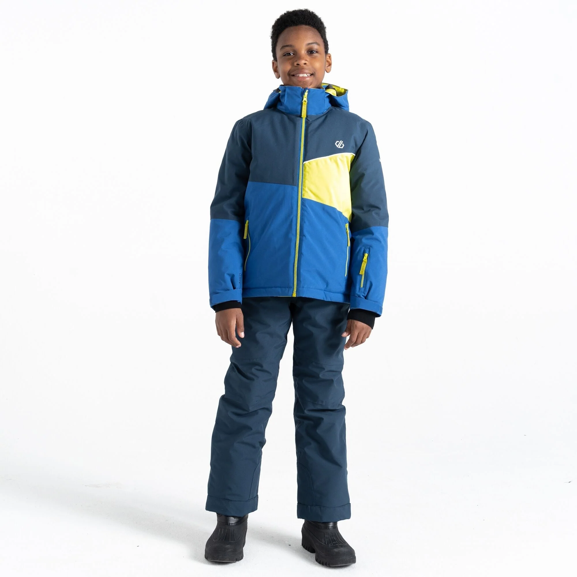 Dare2B Kids' Steazy Ski Jacket | Olympian Blue Moonlight Denim - Image 2