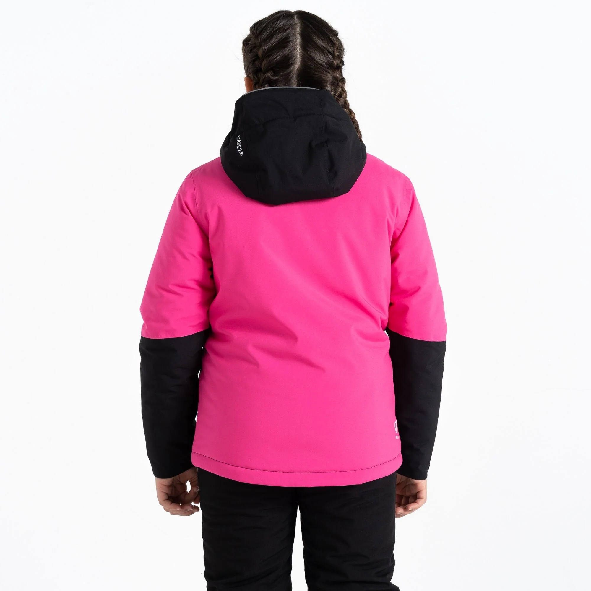 Dare2B Kids' Steazy Ski Jacket | Pure Pink Black - Image 4