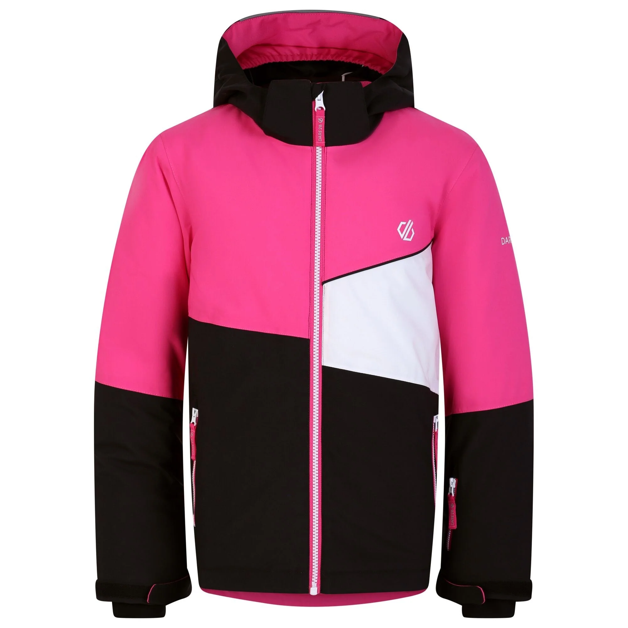 Dare2B Kids' Steazy Ski Jacket | Pure Pink Black - Image 5