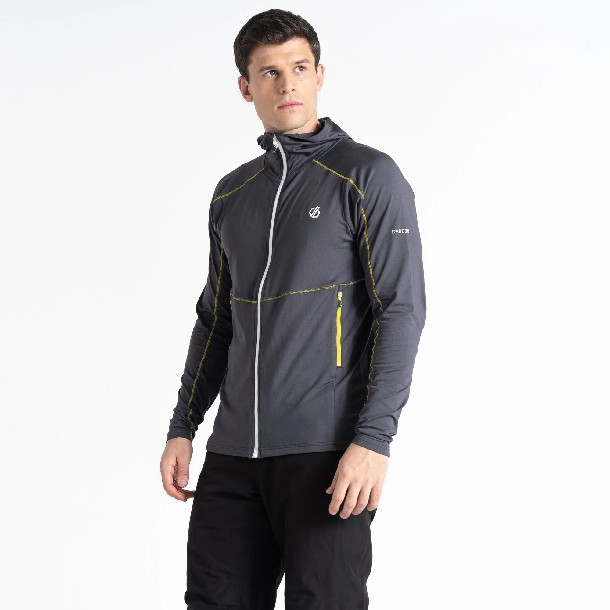 Dare2B Men's Assimilate Hooded Core Stretch Midlayer - Image 6