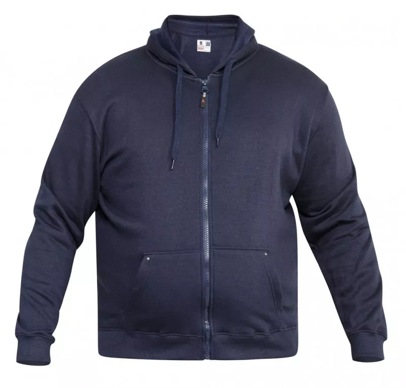 Duke Clothing D555 Cantor Rockford Heavy Weight Zip Through Hooded Sweatshirt - Image 4