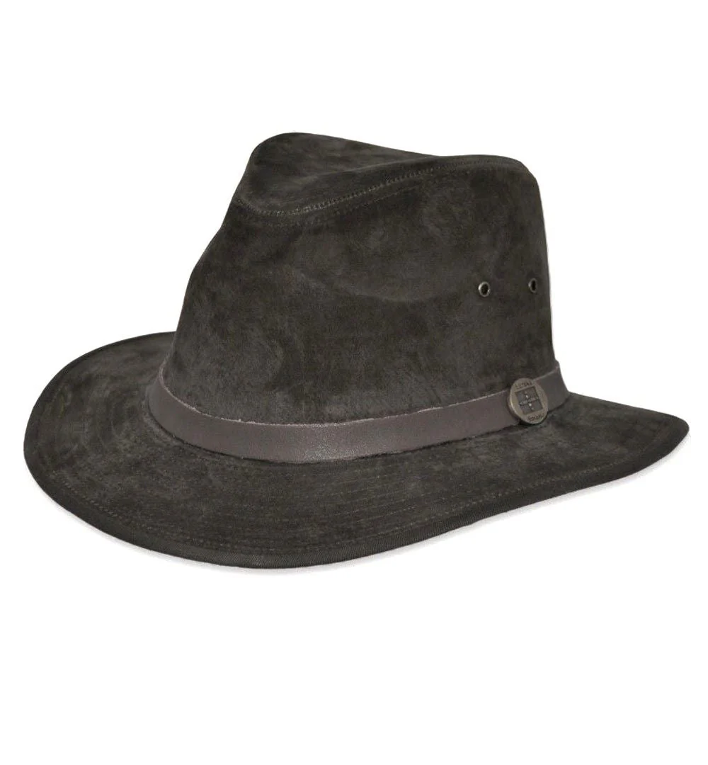 Eureka Mens Stockade Leather Fedora Style Formal Hat - Image 2