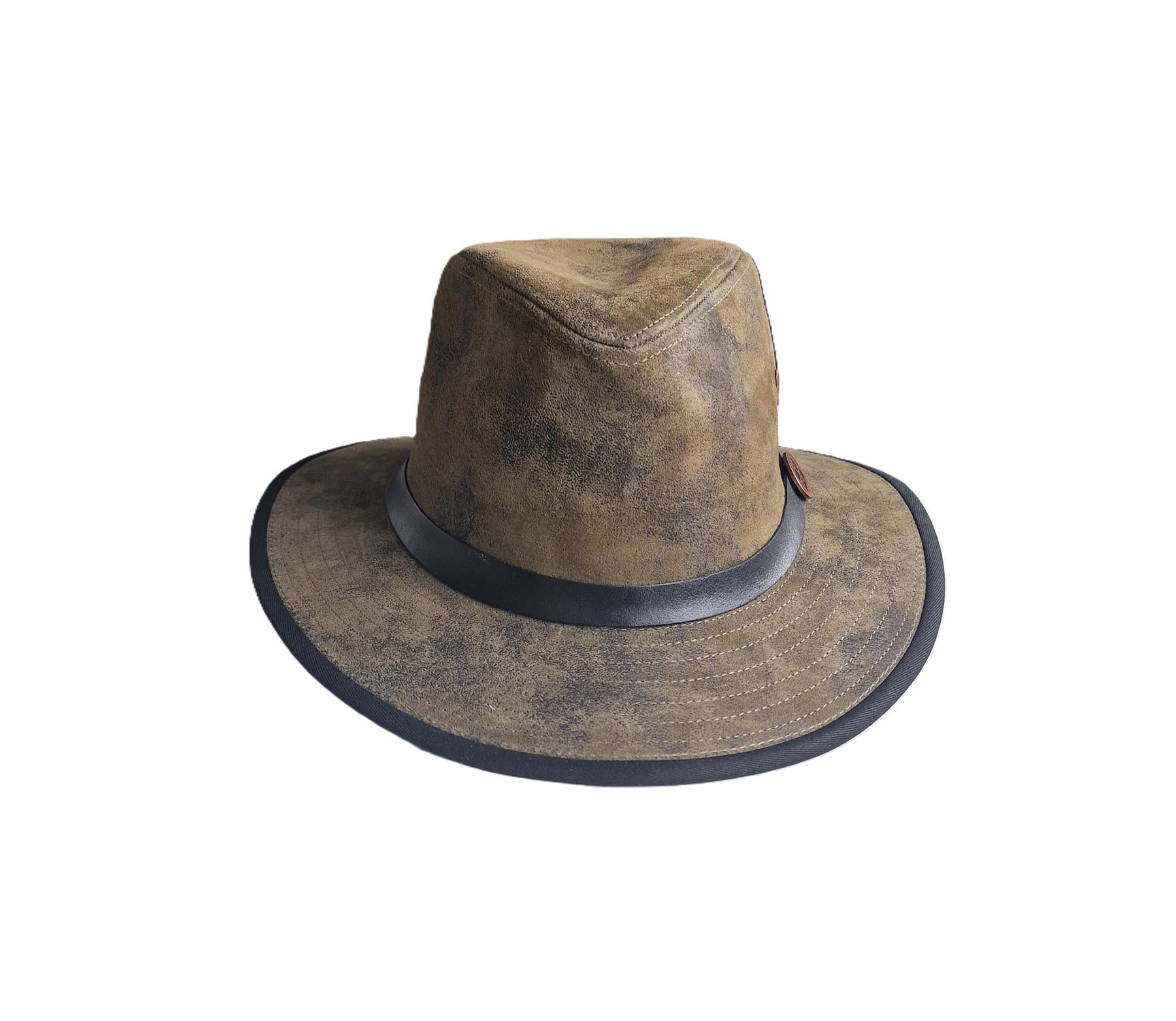 Eureka Mens Stockade Leather Fedora Style Formal Hat - Image 3