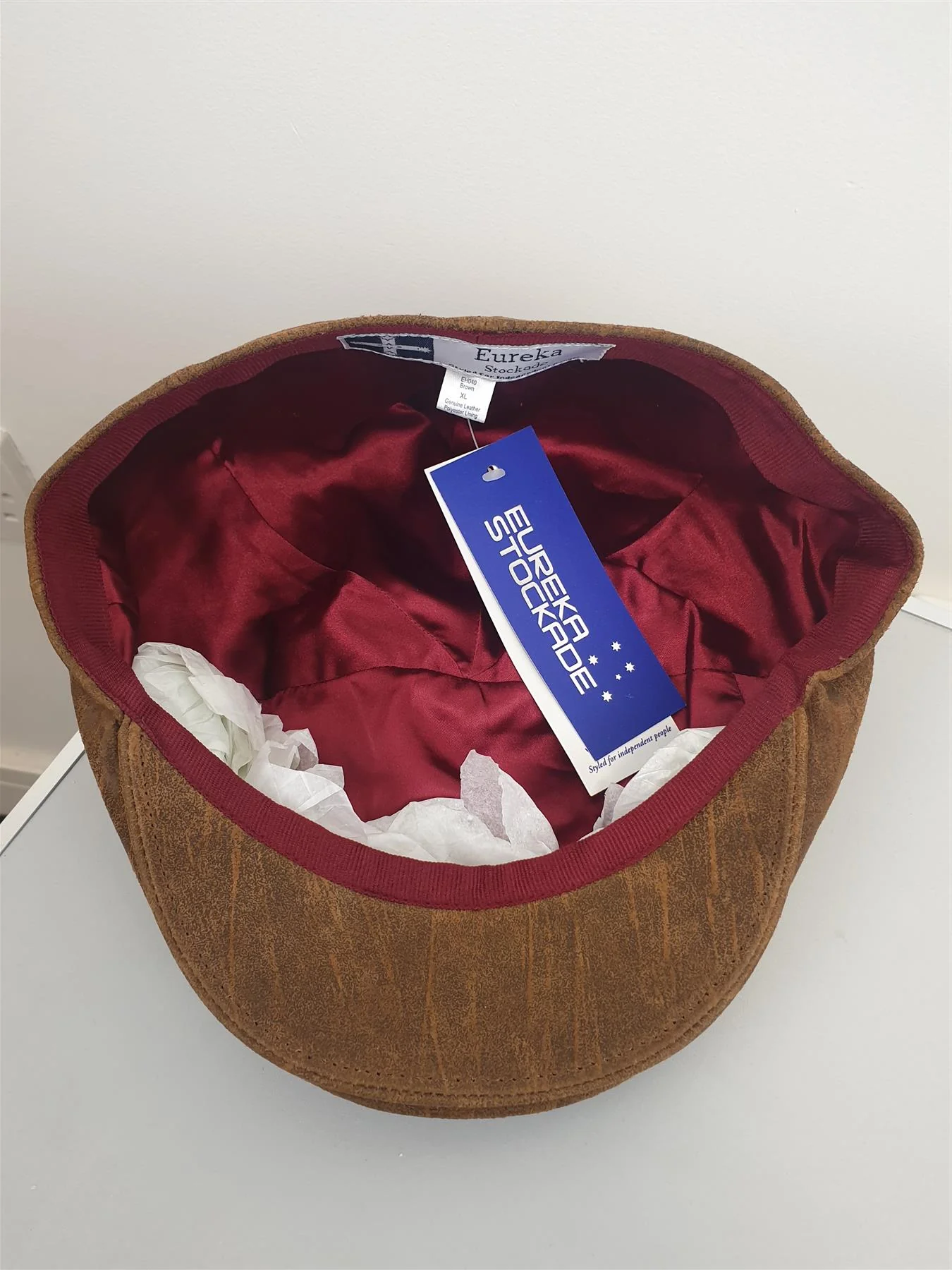 Eureka Stockade Leather Flat Cap Peaky Blinders - Image 15